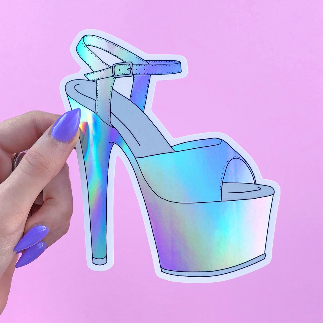 Holographic Shoe Sticker