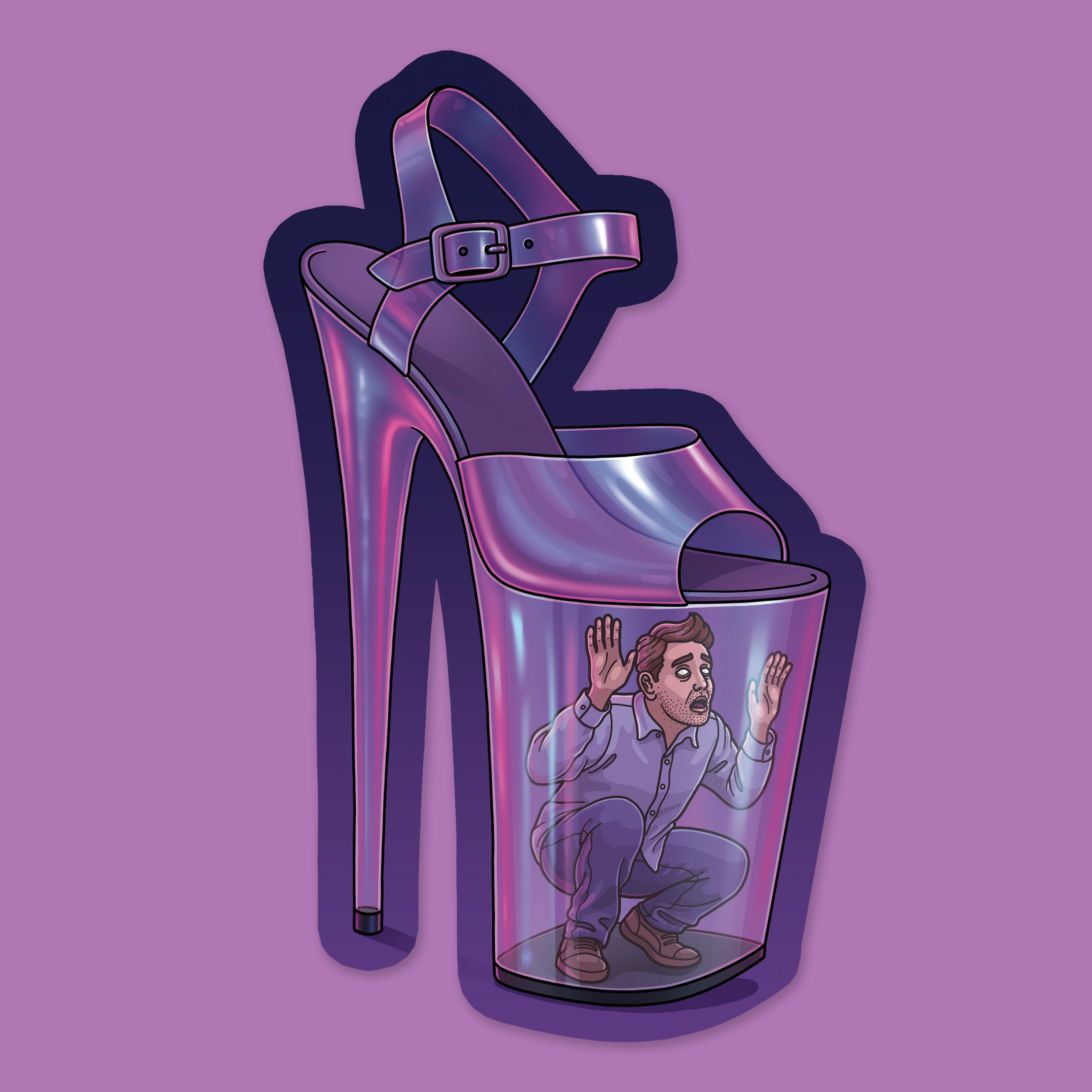 Trapped Sticker