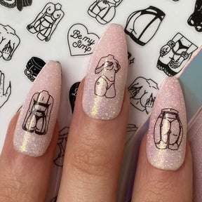 BDSM Nail Stickers