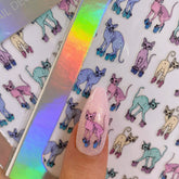 Cat Nail Stickers